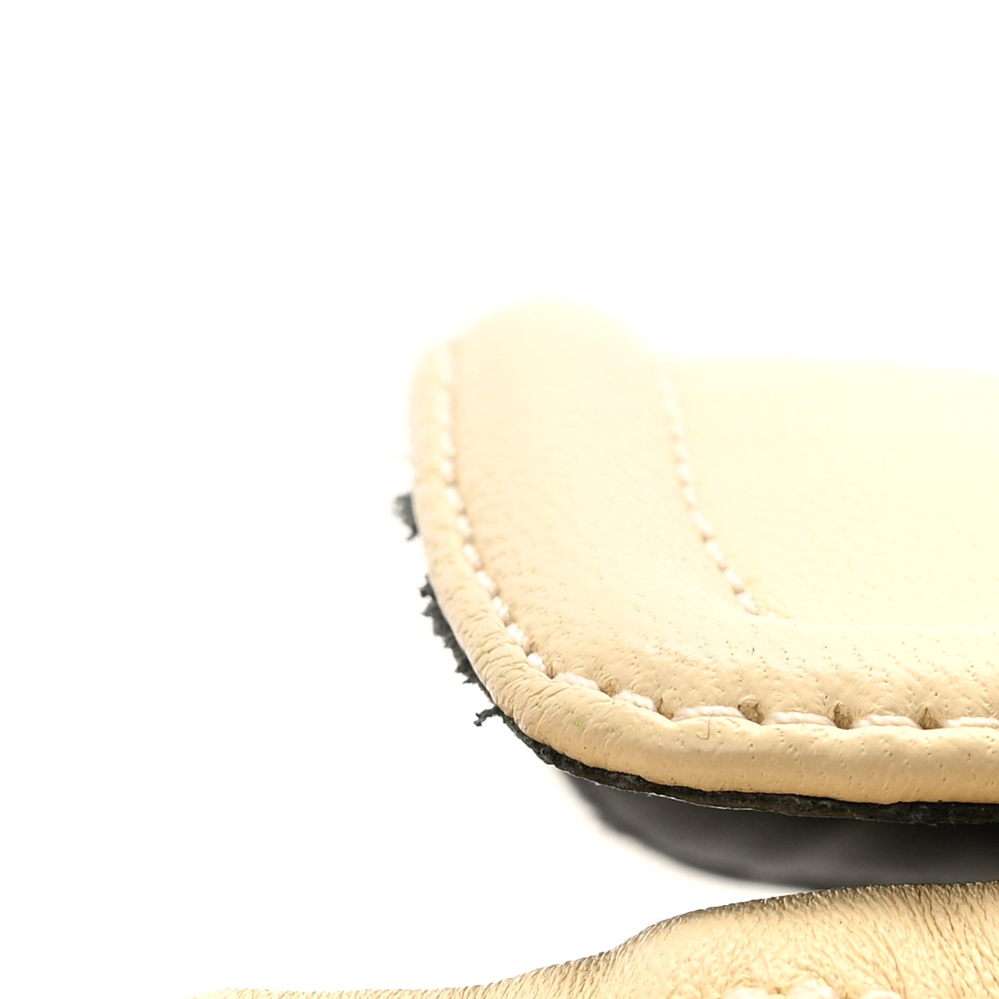 Lambskin Gate Loafers 36 Milk