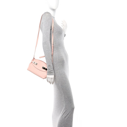 Salvatore Ferragamo Calfskin Small Hug Pouch Pink 2 of 9