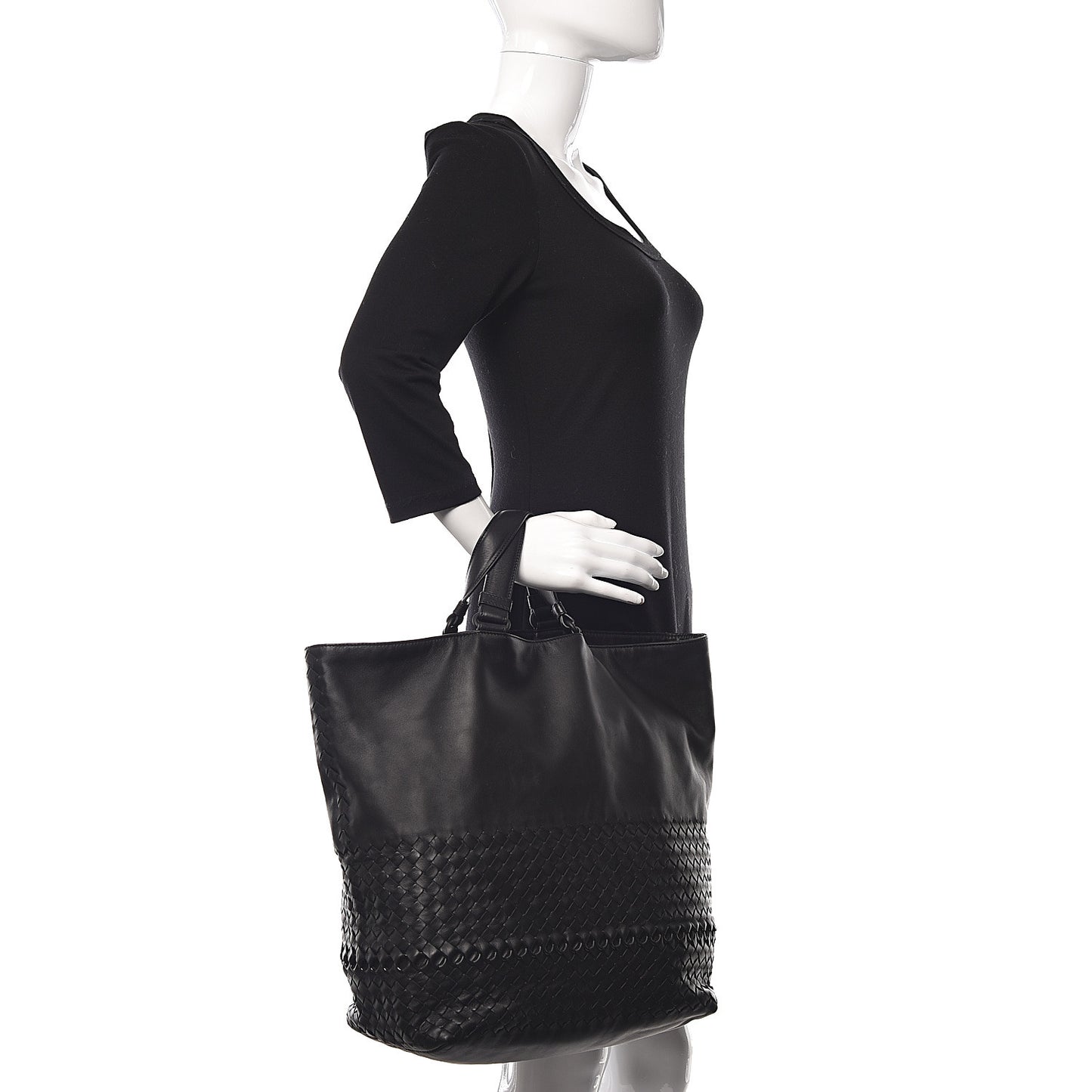 Nappa Intrecciato Tote Black