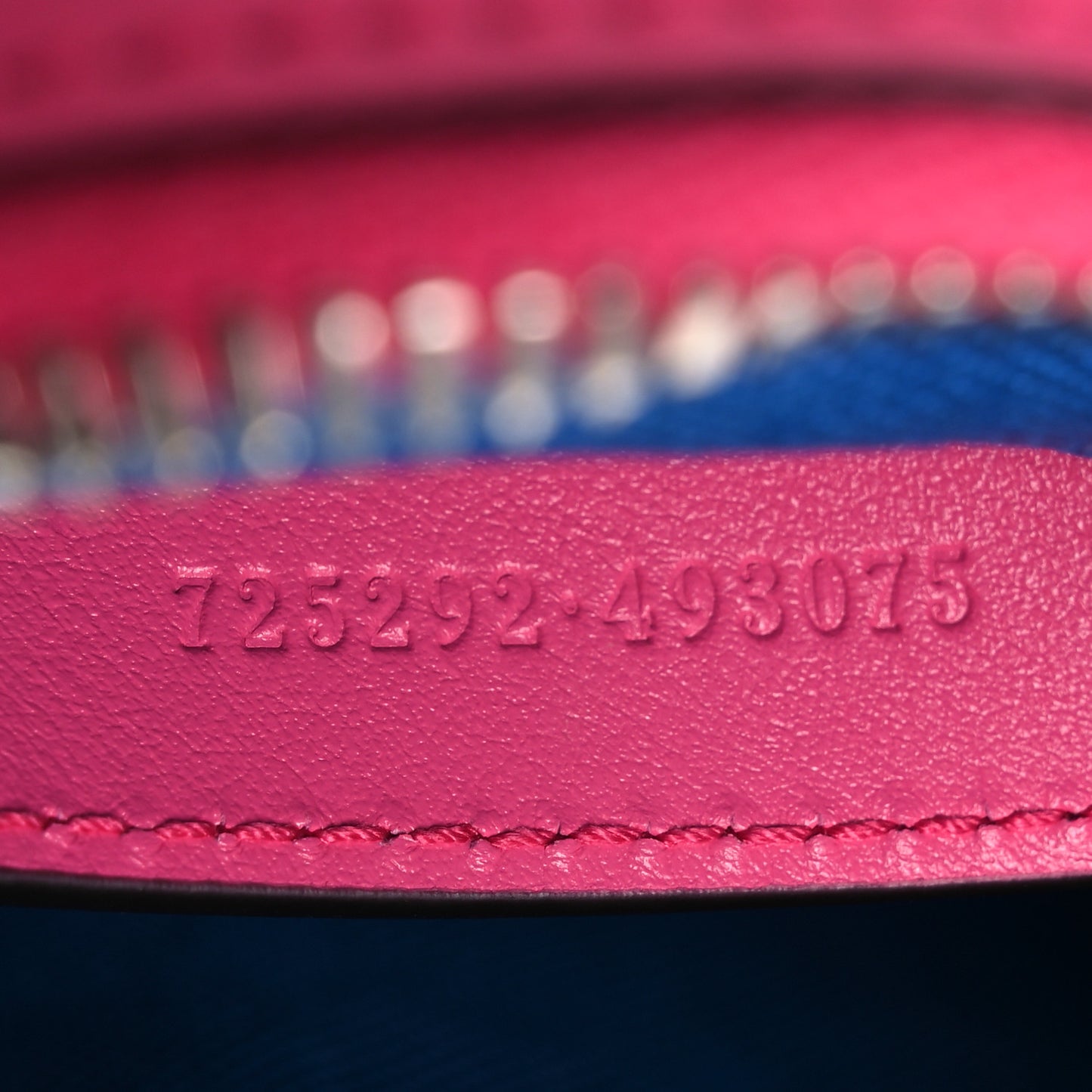 Calfskin GG Tennis Bi-Color Embossed Mini Duffle Bag Modern Fucsia Modern Blue
