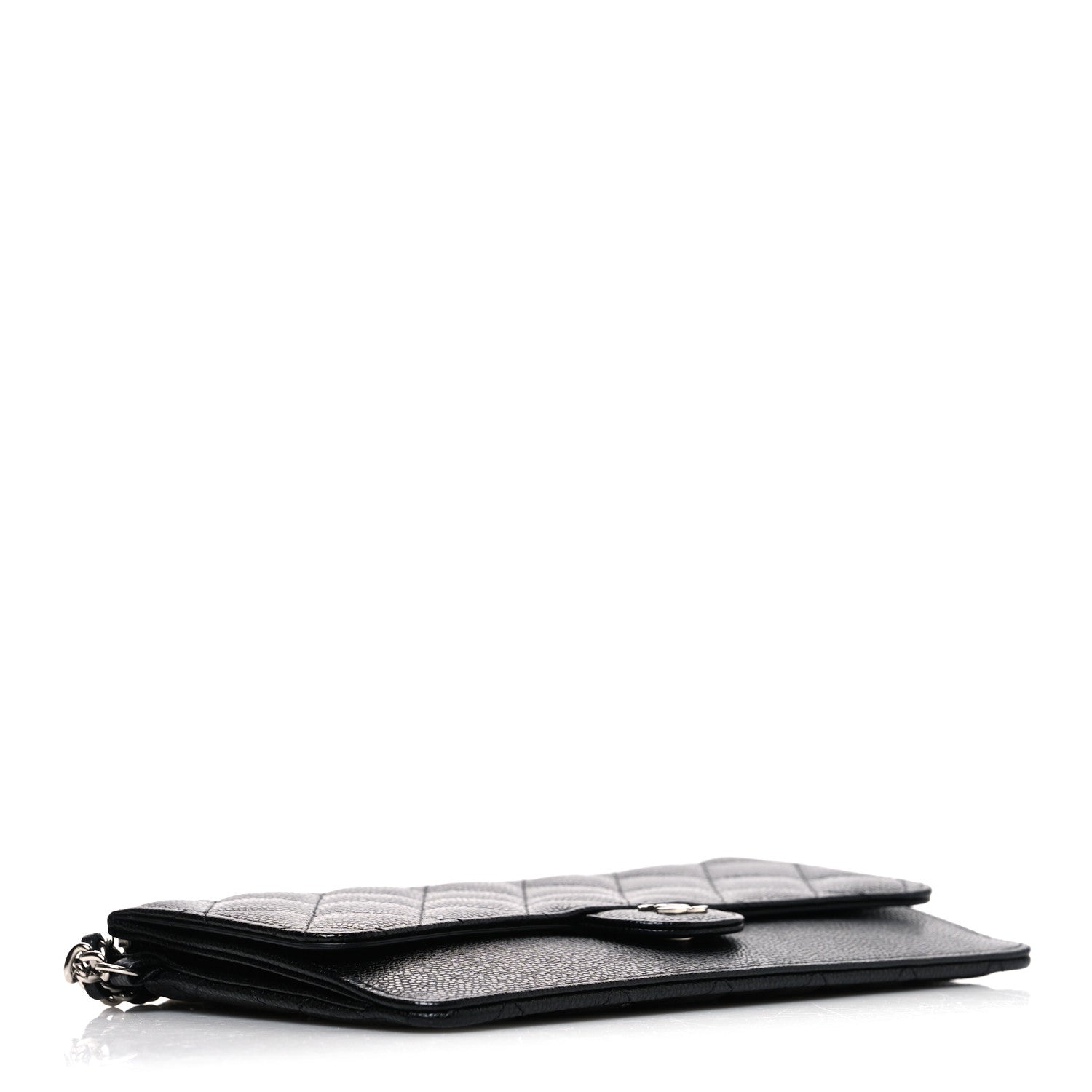 Chanel Caviar Quilted Classic Pouch With Handle Black 4 of 8