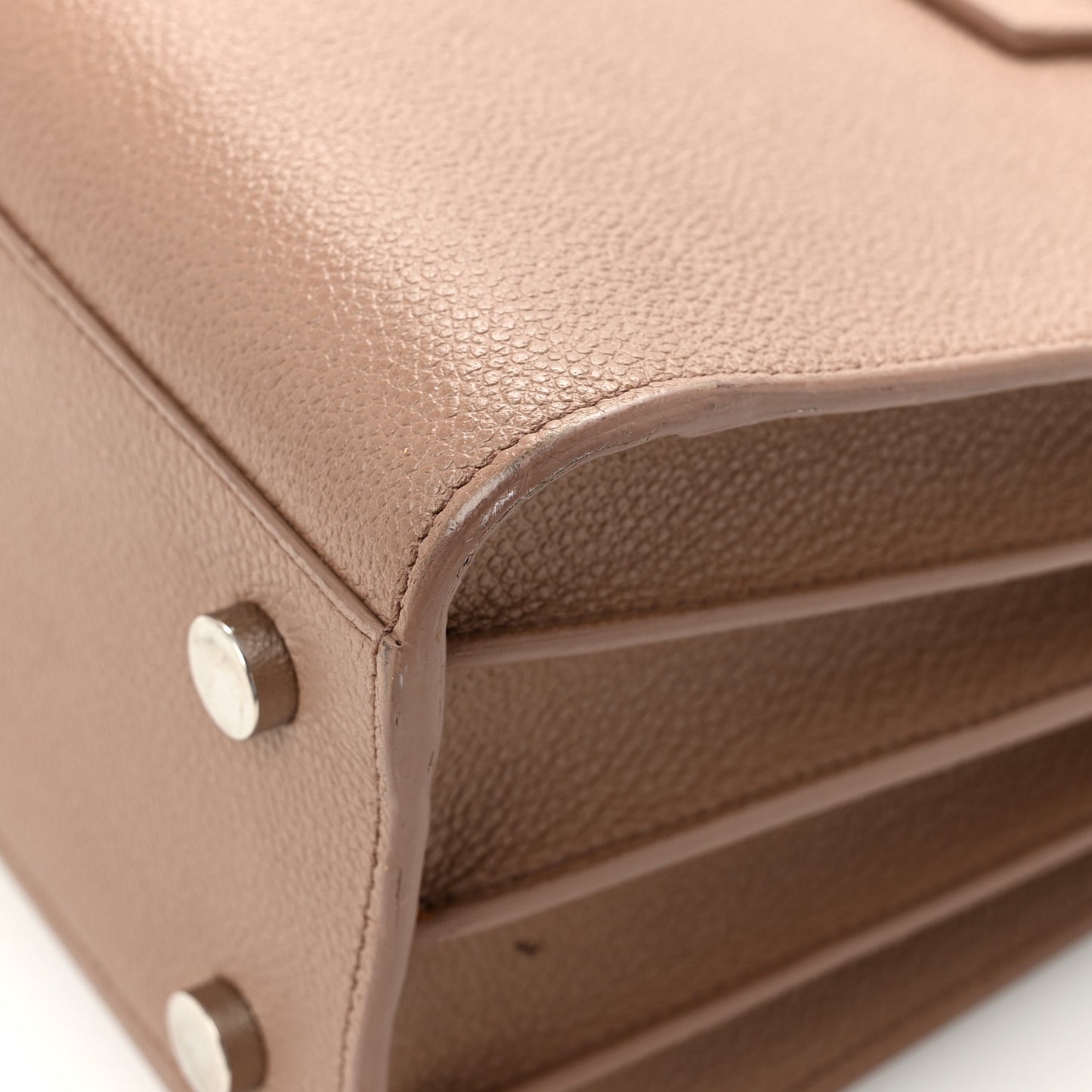 Grained Calfskin Baby Sac De Jour Pale Blush
