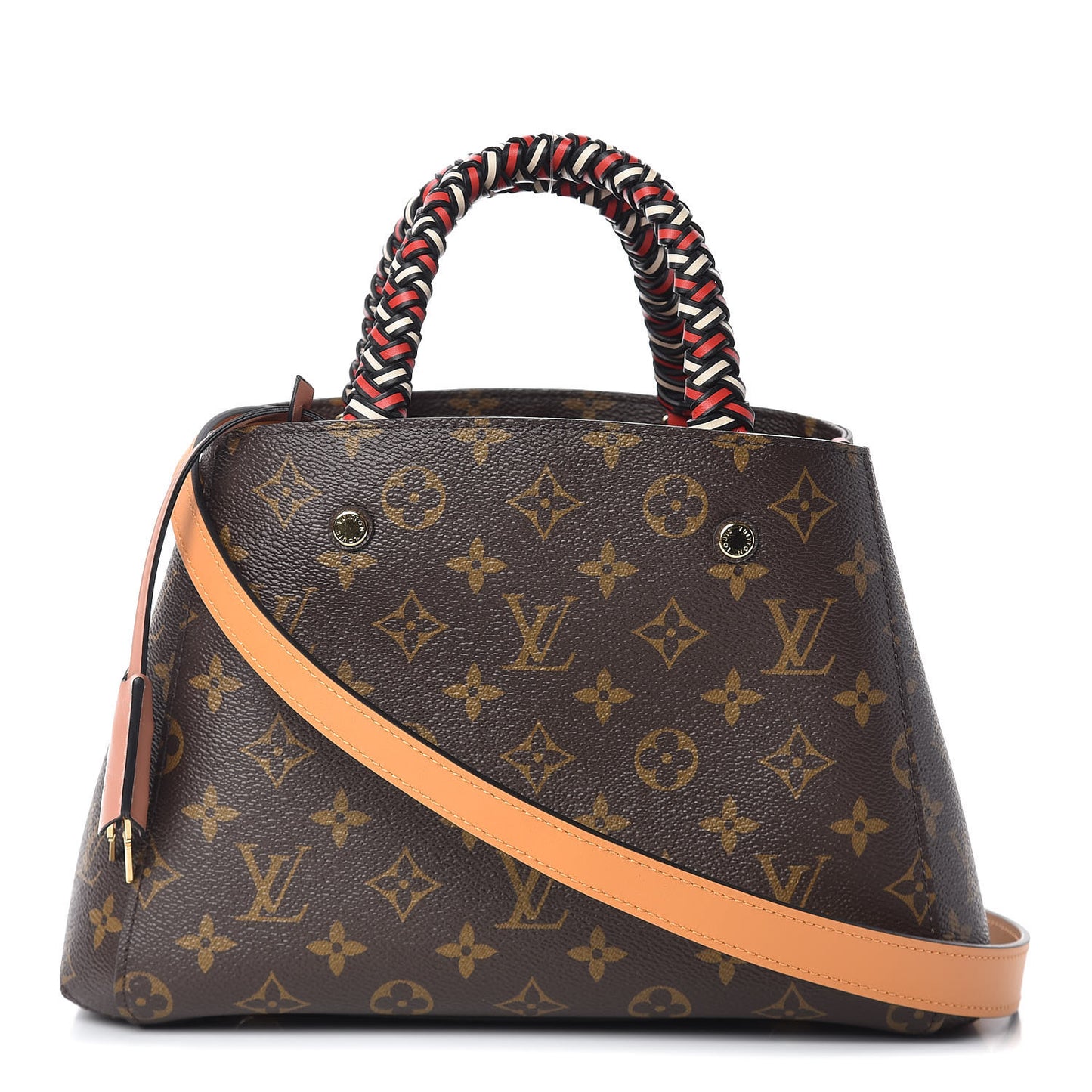 Monogram Braided Montaigne BB Coquelicot Creme Safran Peach