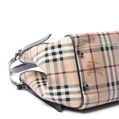 Burberry Haymarket Check Small Canterbury Tote Chocolate 8 of 10