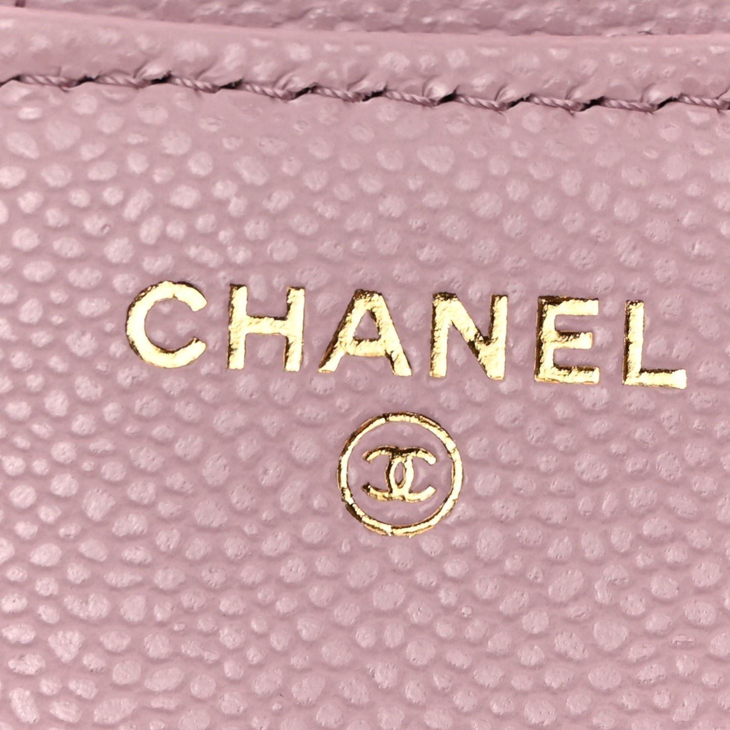 Caviar Quilted Compact Flap Wallet Pink