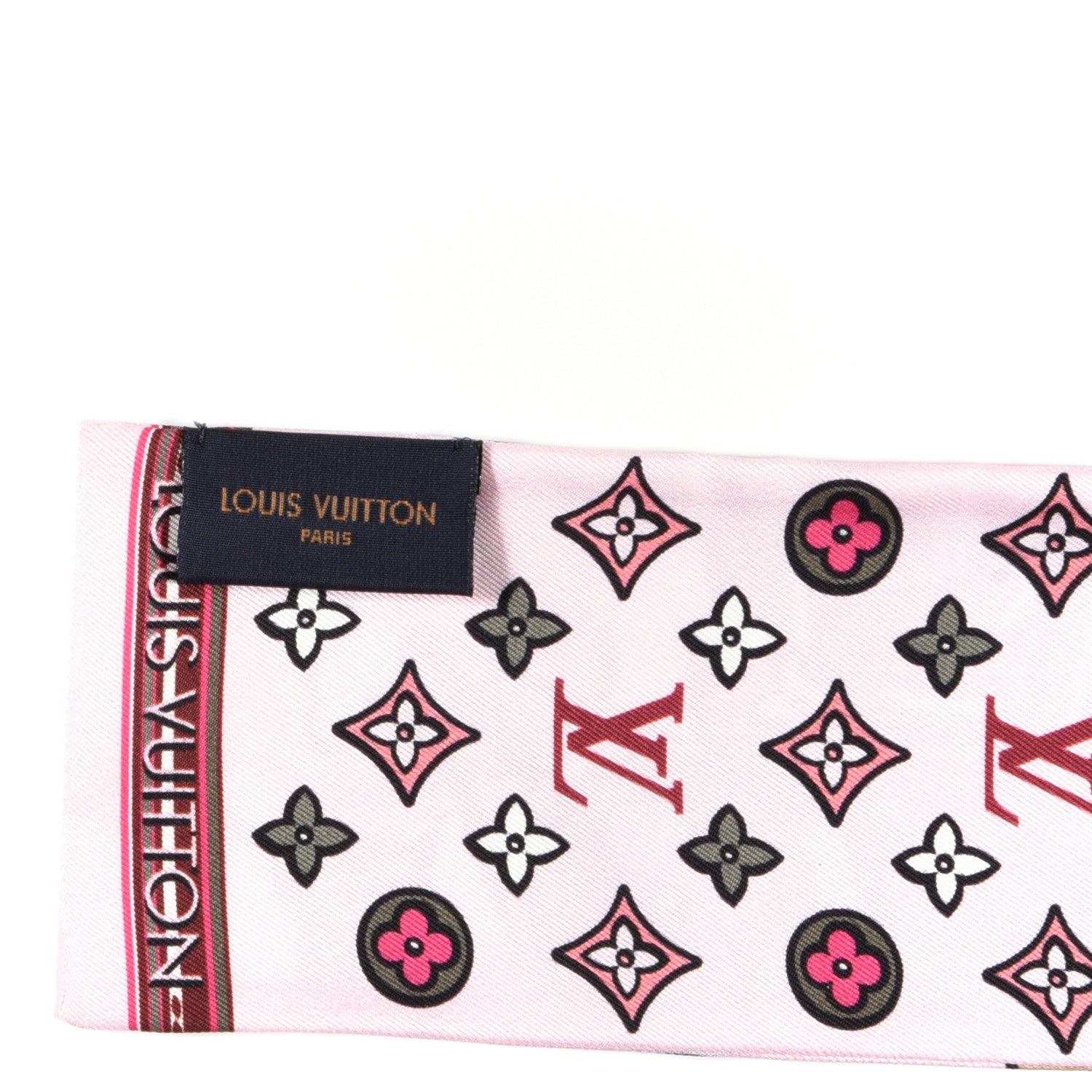Louis Vuitton Silk Monogram Street Bandeau Rose 3 of 3