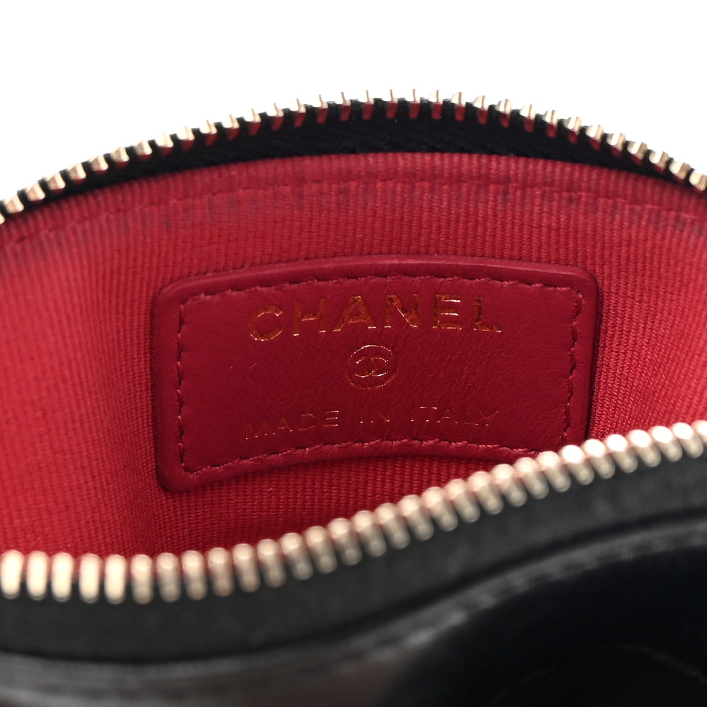 Lambskin Quilted Chanel 19 Zip Card Holder Wallet Black