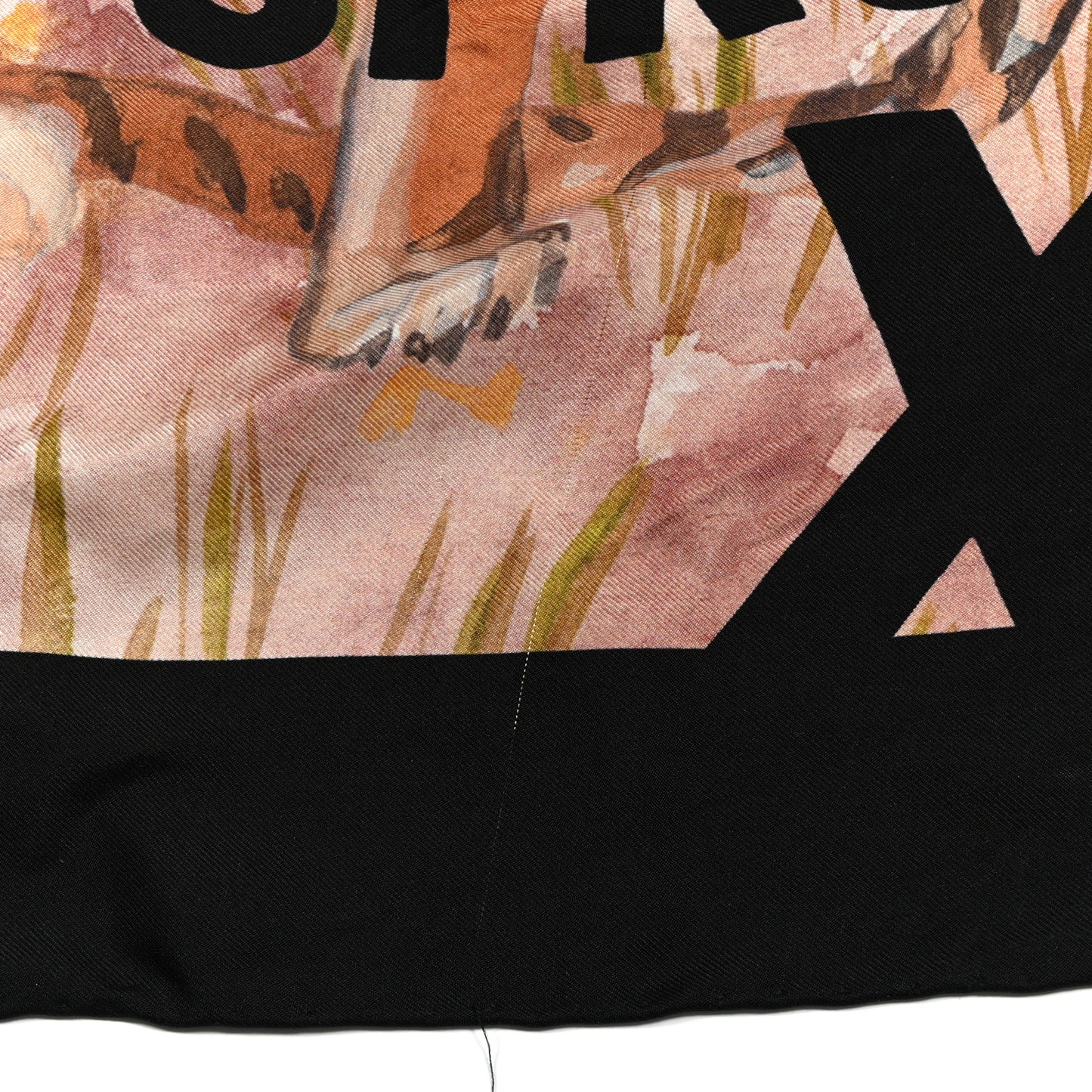Silk Guccify Yourself Printed Scarf Black Multicolor
