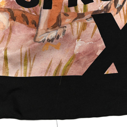 Gucci Silk Guccify Yourself Printed Scarf Black Multicolor 4 of 6