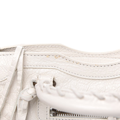 Balenciaga Agneau Classic Hardware Nano City White 7 of 9