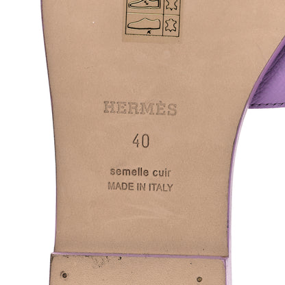 Hermes Epsom Oran Sandals 40 Violet Amethyste 8 of 14