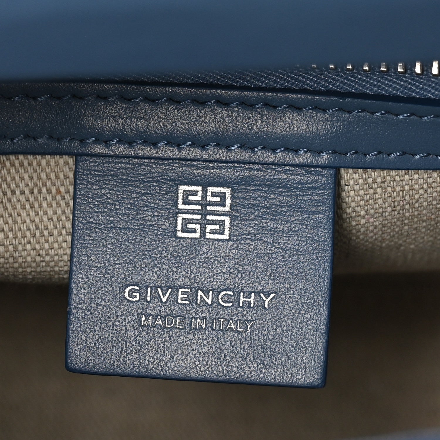 Givenchy Denim Mini Lock Antigona Shoulder Bag Blue 6 of 10