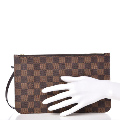 Louis Vuitton Damier Ebene Neverfull MM GM Pochette 2 of 9