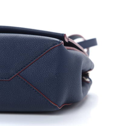 Louis Vuitton Calfskin Lockme II Chain Bag BB Marine Rouge 8 of 9