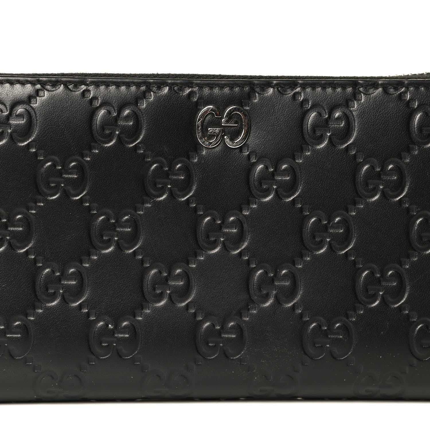 Gucci Guccissimma Signature Dorian Zip Around Wallet Black 6 of 8