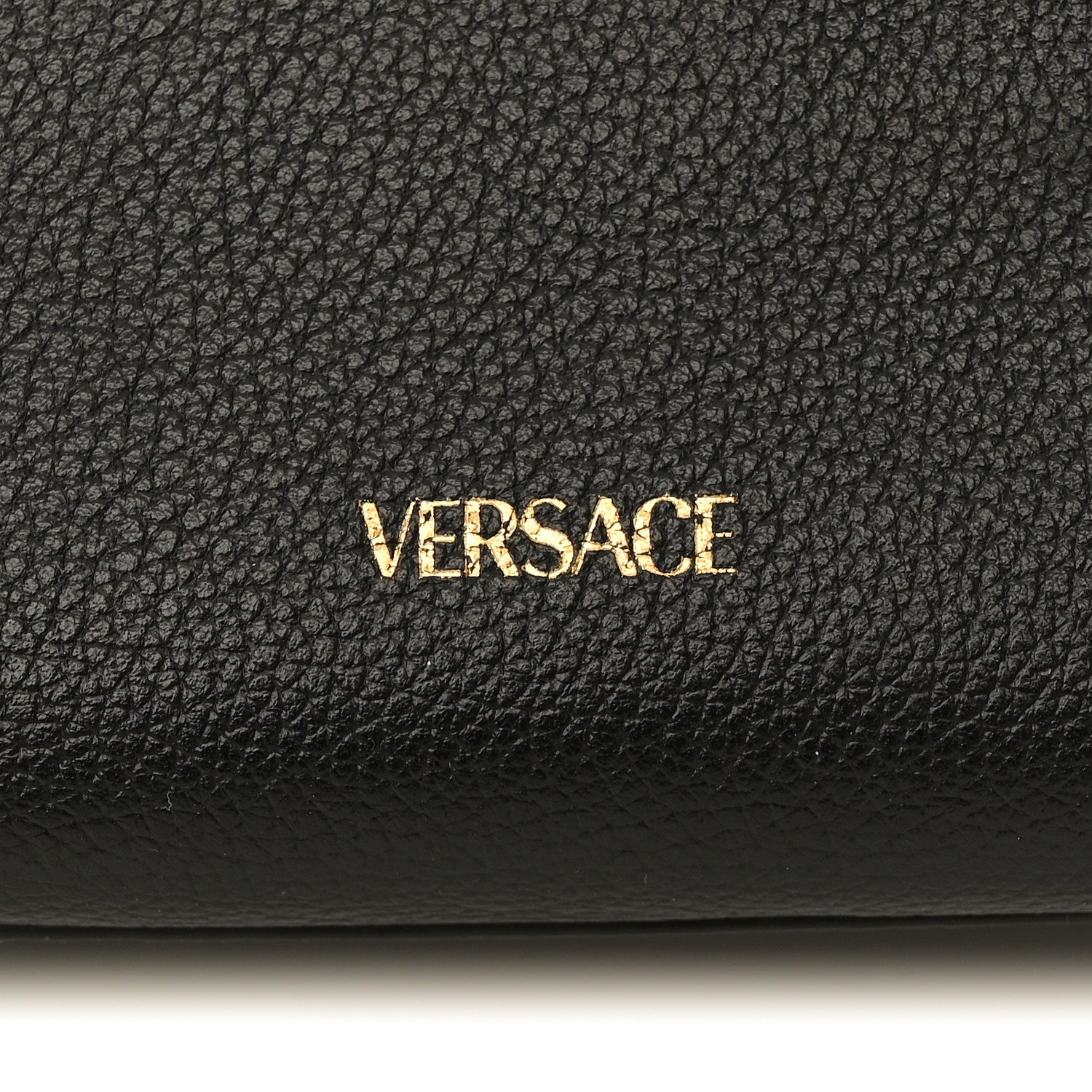 Versace Grained Calfskin Small La Medusa Top Handle Bag Black 7 of 12