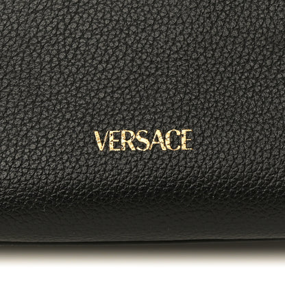 Versace Grained Calfskin Small La Medusa Top Handle Bag Black 7 of 12