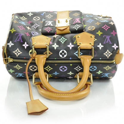 Louis Vuitton Monogram Multicolor Speedy 30 Black 5 of 12