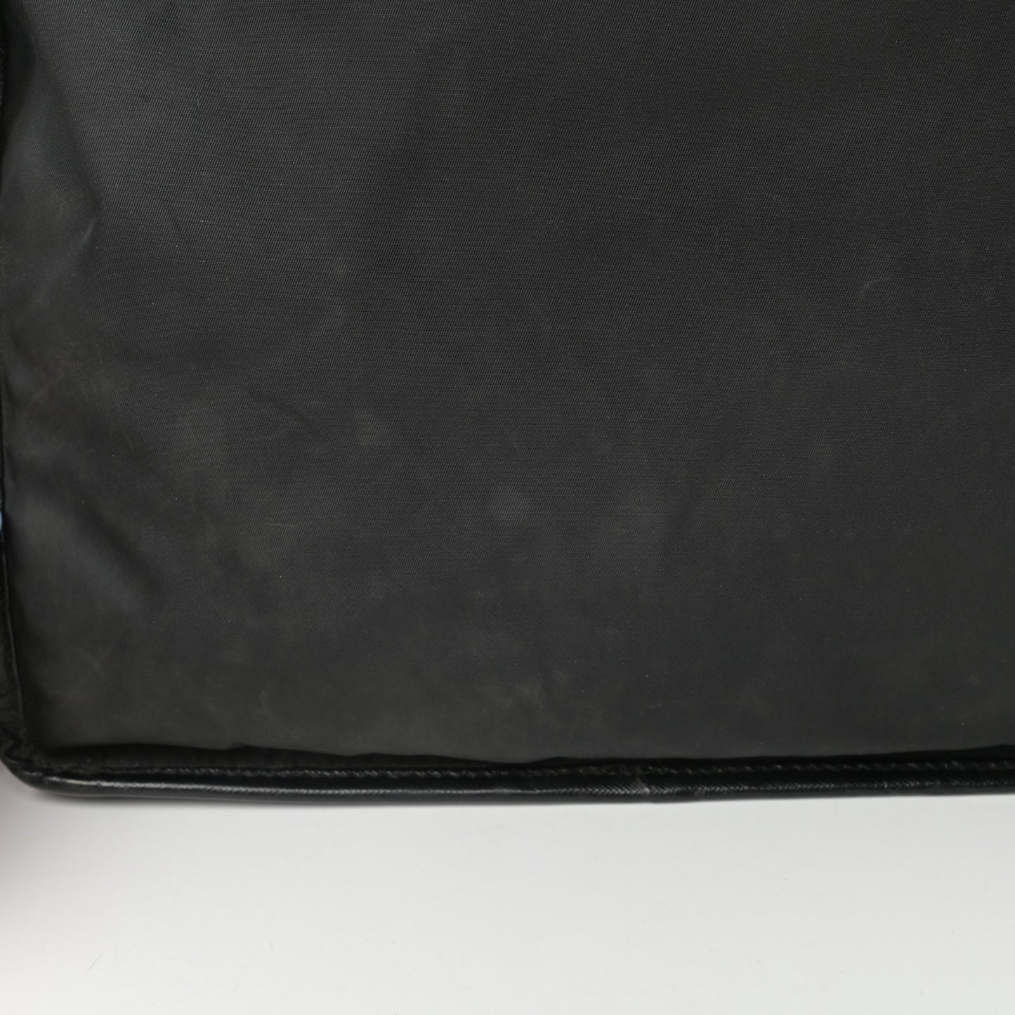 Tessuto Nylon Saffiano Messenger Satchel Black