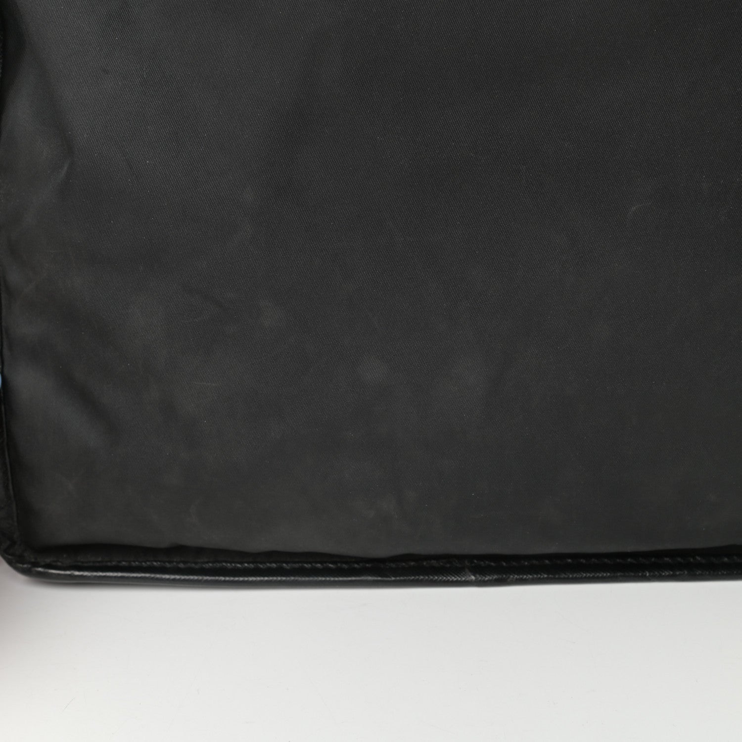 Prada Tessuto Nylon Saffiano Messenger Satchel Black 12 of 13