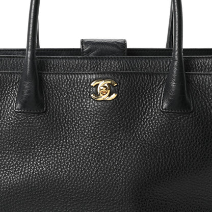 Chanel Calfskin Cerf Executive Shopper Tote Black 16 of 21