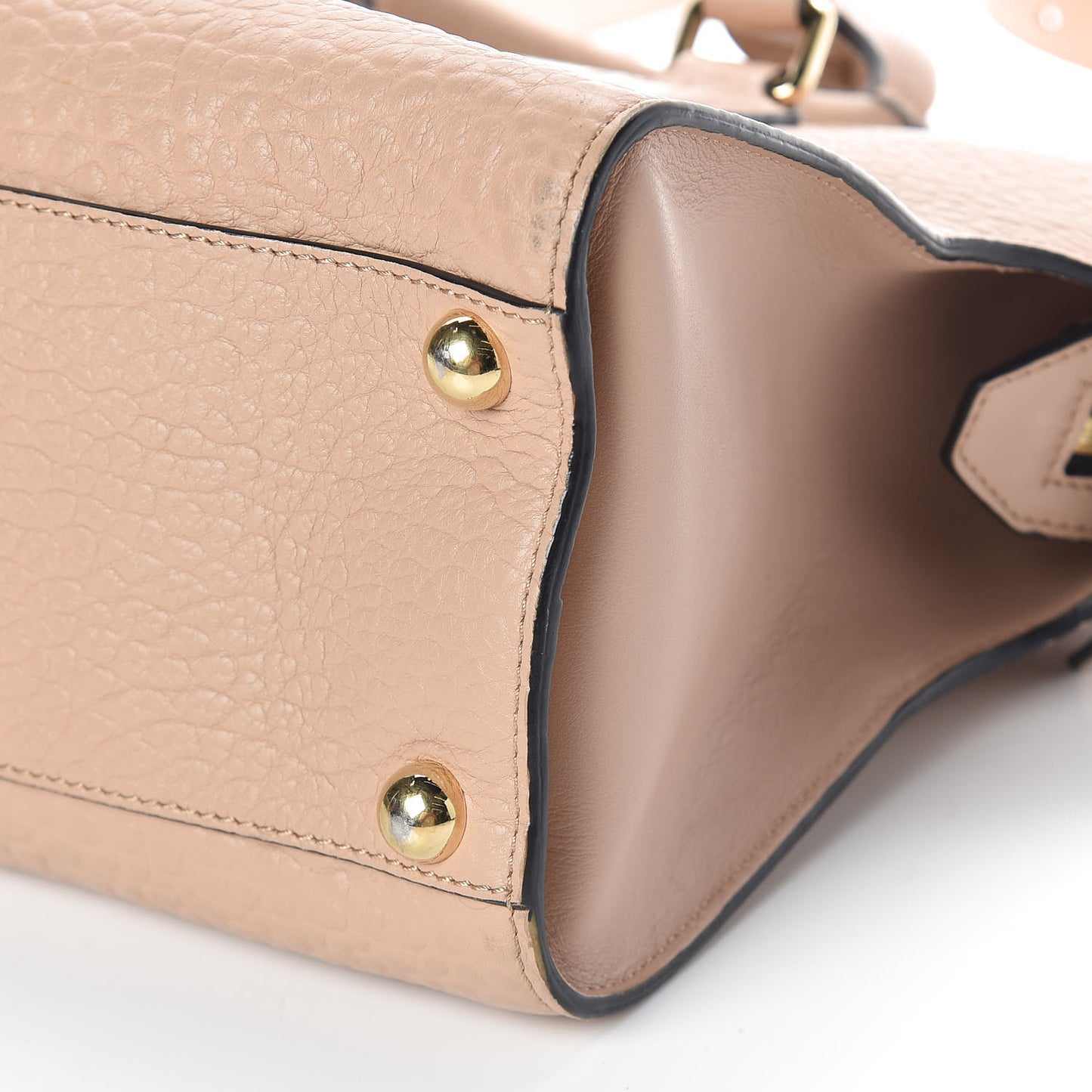 Signature Grain Medium Clifton Bag Pale Apricot