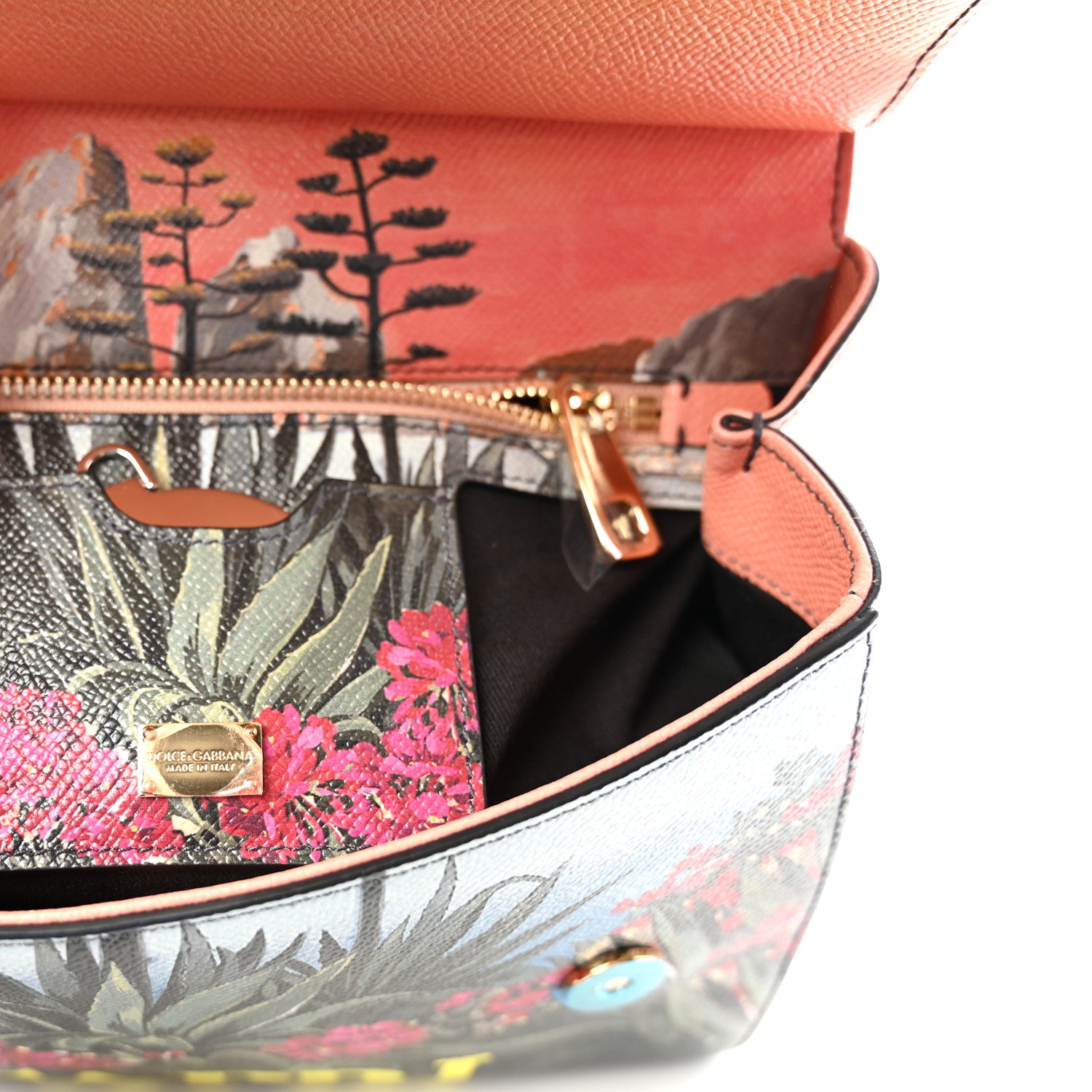 Dolce & Gabbana Dauphine Capri Printed Medium Miss Sicily Satchel Multicolor 6 of 9