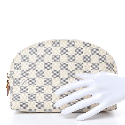 Louis Vuitton Damier Azur Cosmetic Pouch GM 2 of 9