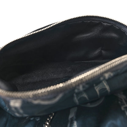 Chanel Sequin Nylon Lambskin Astronaut Essentials Backpack Black White 9 of 12