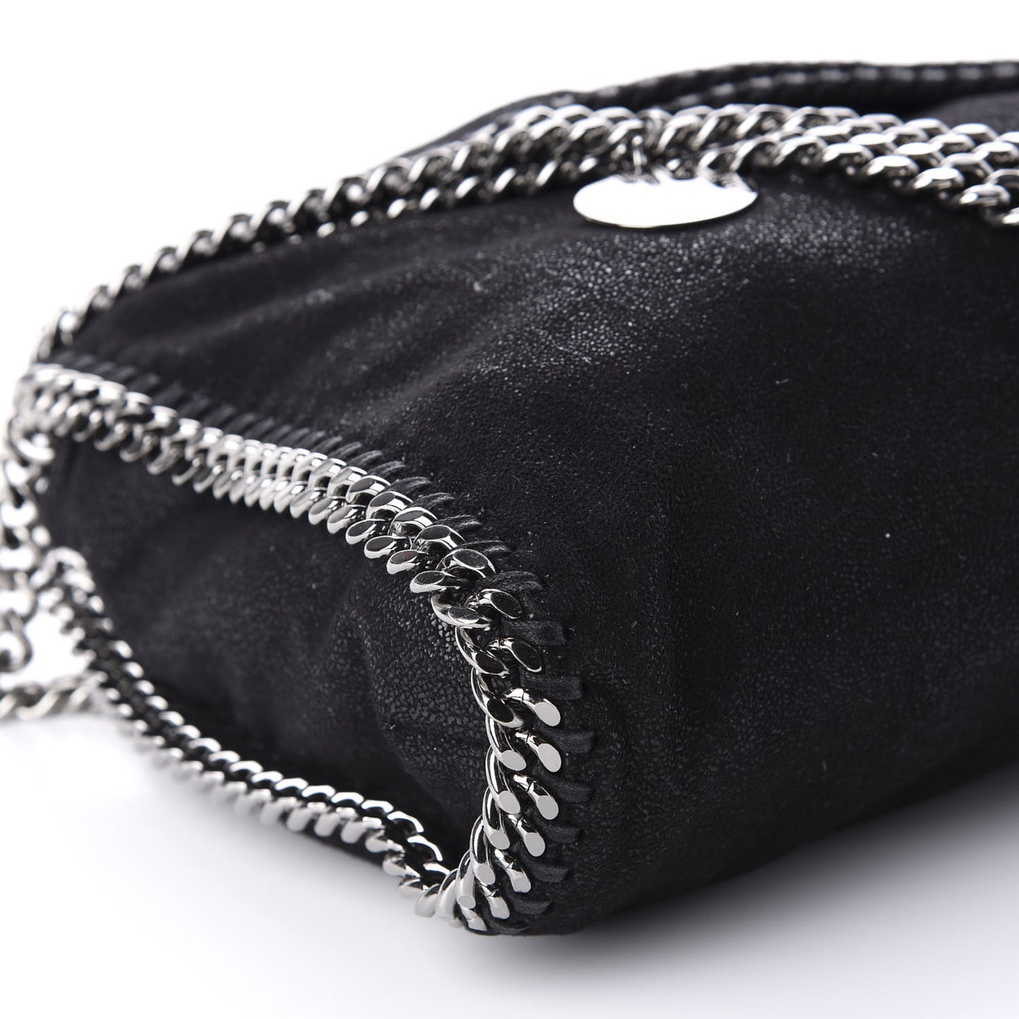 Shaggy Deer Falabella Fold Over Tote Black