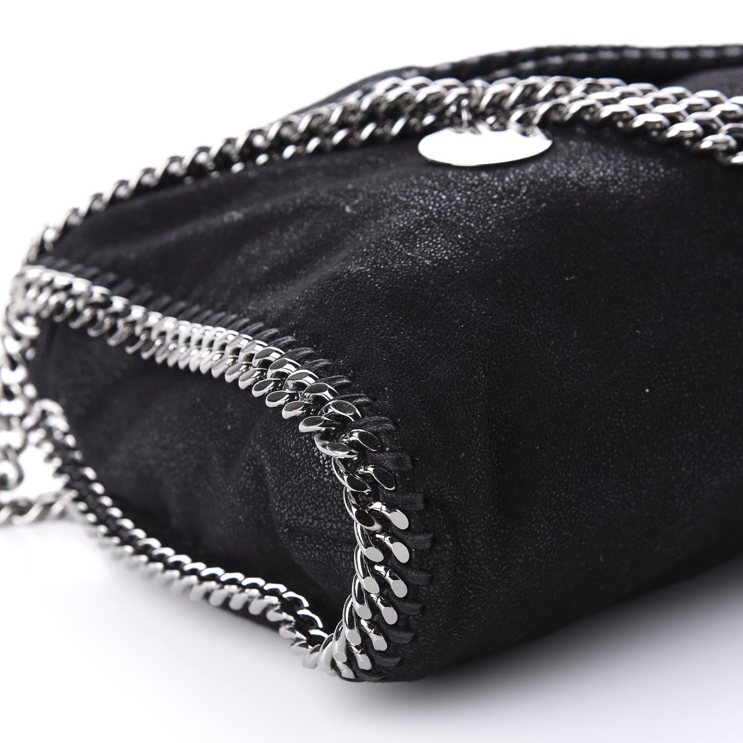 Stella McCartney Shaggy Deer Falabella Fold Over Tote Black 7 of 11