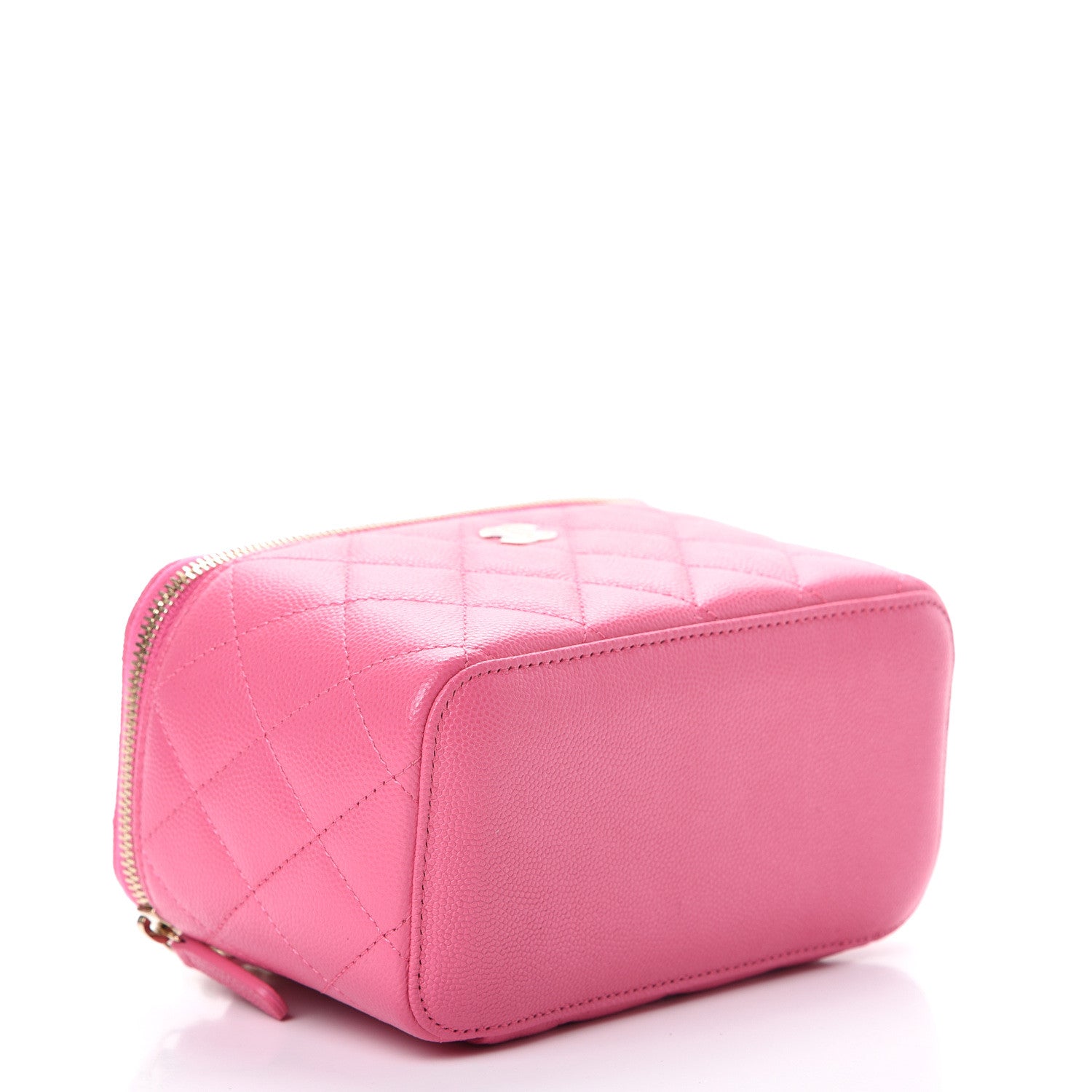 Chanel Caviar Quilted Small Vanity Case With Chain Pink 3 of 10