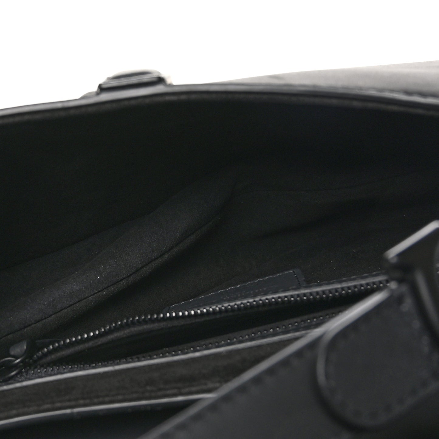 Ultra Matte Calfskin Saddle Bag Black