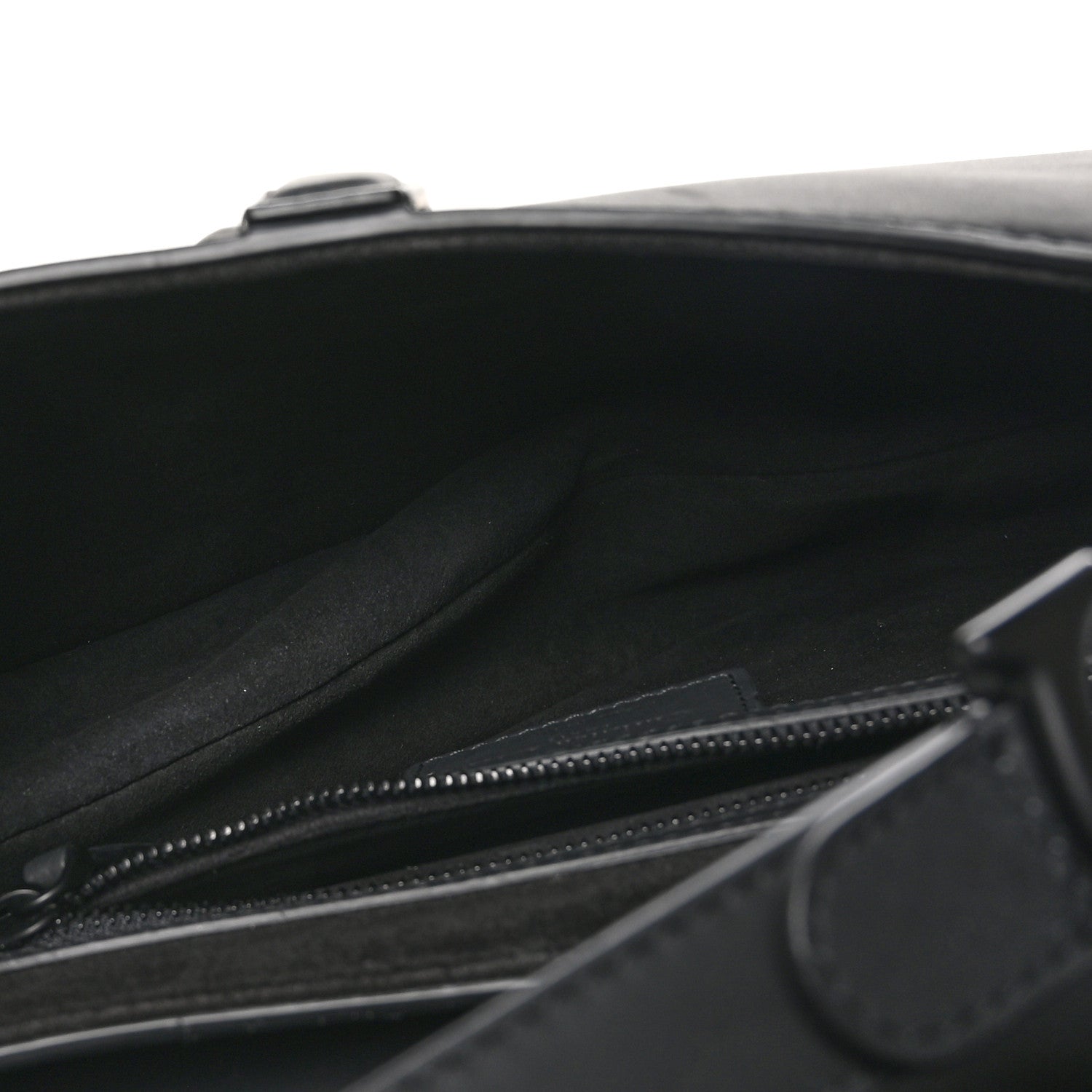 Christian Dior Ultra Matte Calfskin Saddle Bag Black 5 of 10