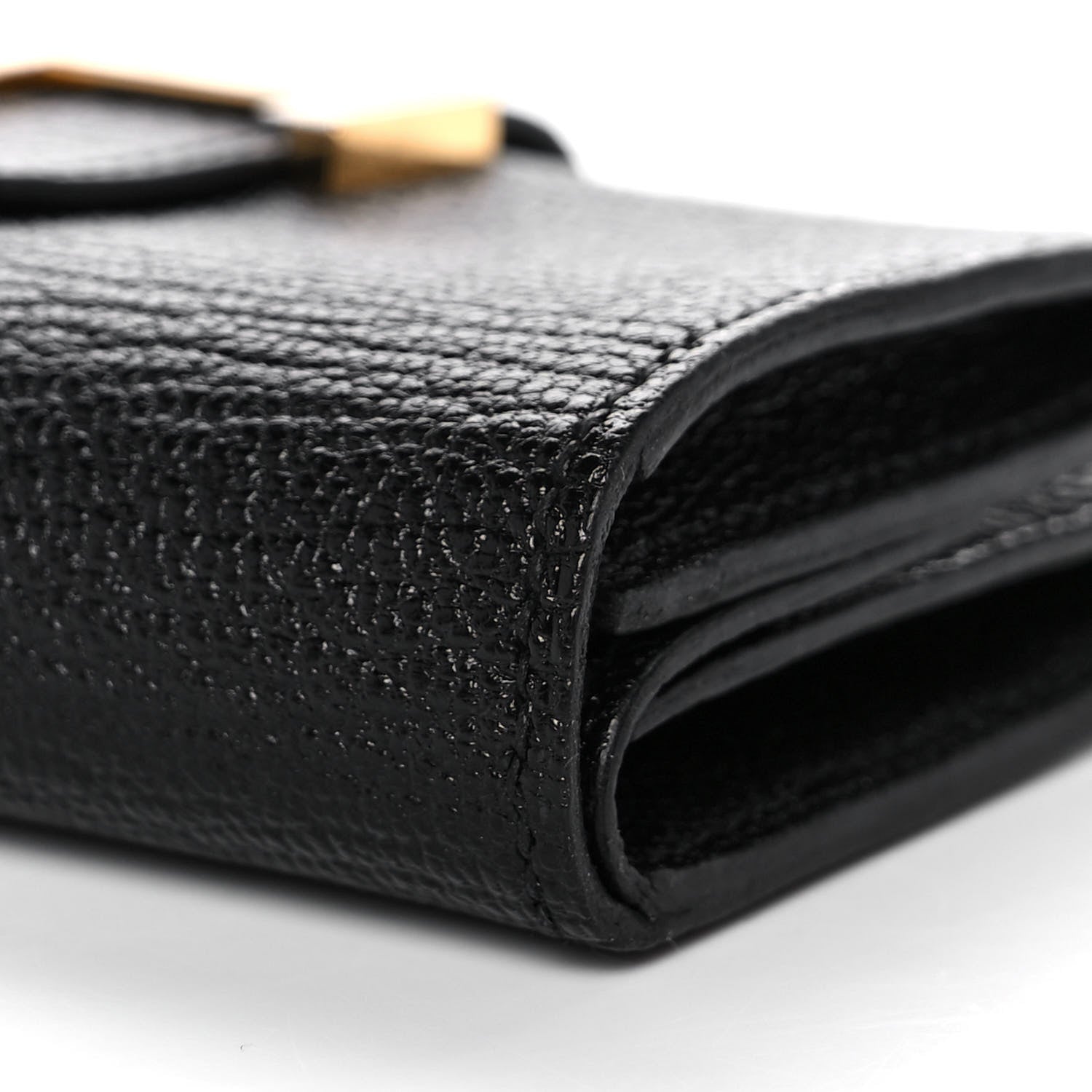 Hermes Chevre Mysore Mini Bearn Wallet Black 10 of 12