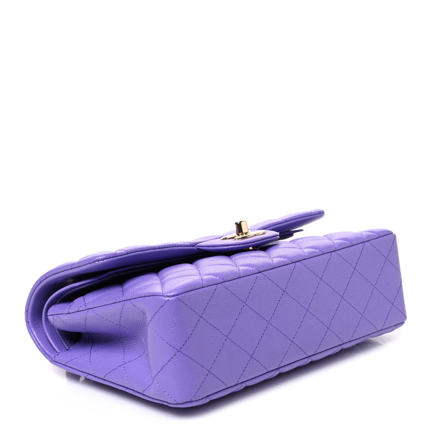 Chanel Caviar Quilted Small Double Flap Purple 3 of 10