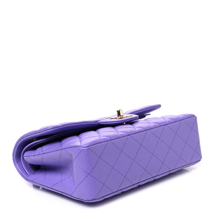 Chanel Caviar Quilted Small Double Flap Purple 3 of 10