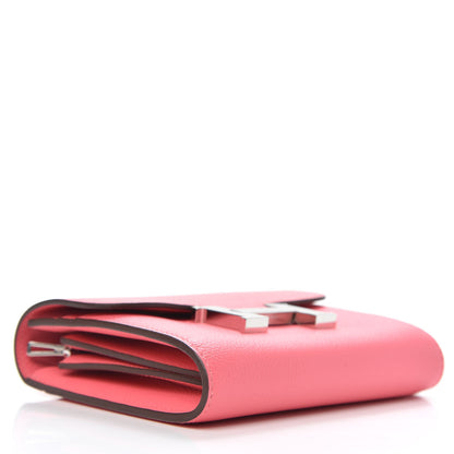 Hermes Evercolor Constance Short Wallet Rose Azalee 4 of 7