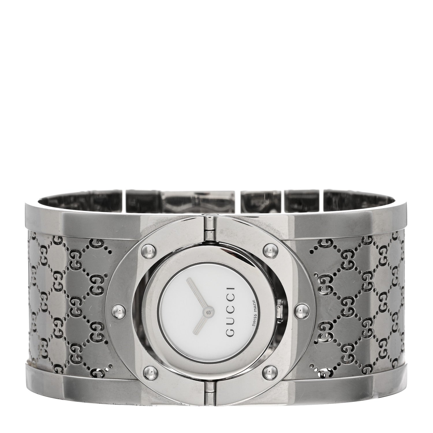 Gucci Stainless Steel Mother of Pearl 33mm Twirl Quartz Watch 2 of 4
