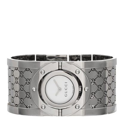 Gucci Stainless Steel Mother of Pearl 33mm Twirl Quartz Watch 2 of 4