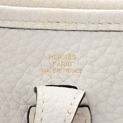 Hermes Taurillon Clemence Amazone Evelyne TPM New White 6 of 11