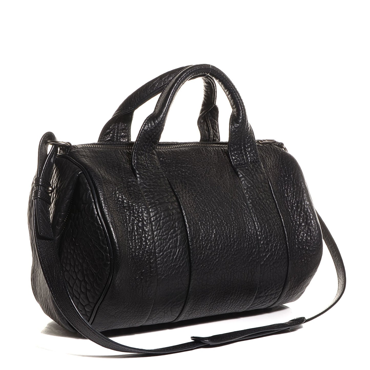 Pebbled Lambskin Rocco Black Nickel Hardware