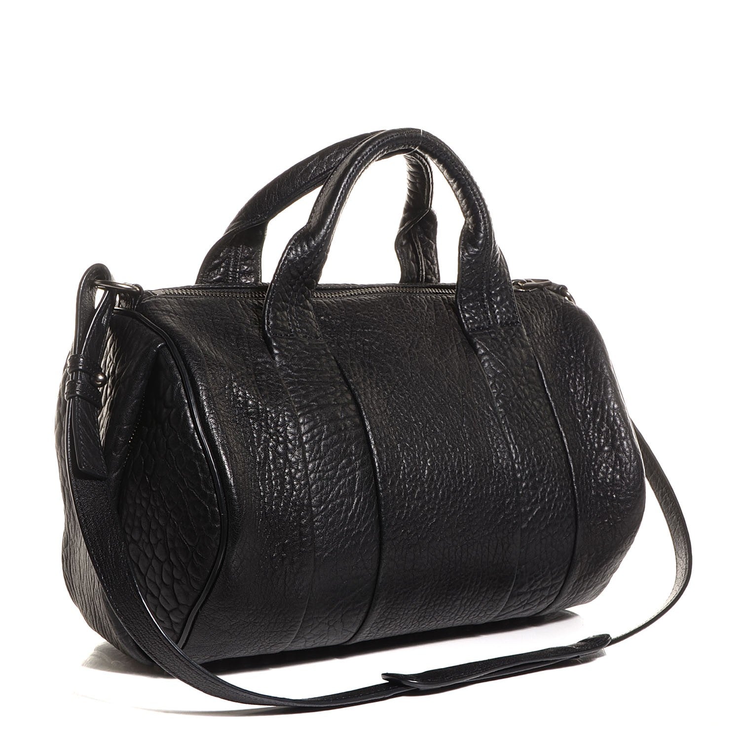 Alexander Wang Pebbled Lambskin Rocco Black Nickel Hardware 3 of 7