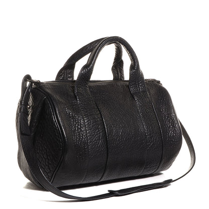 Alexander Wang Pebbled Lambskin Rocco Black Nickel Hardware 3 of 7