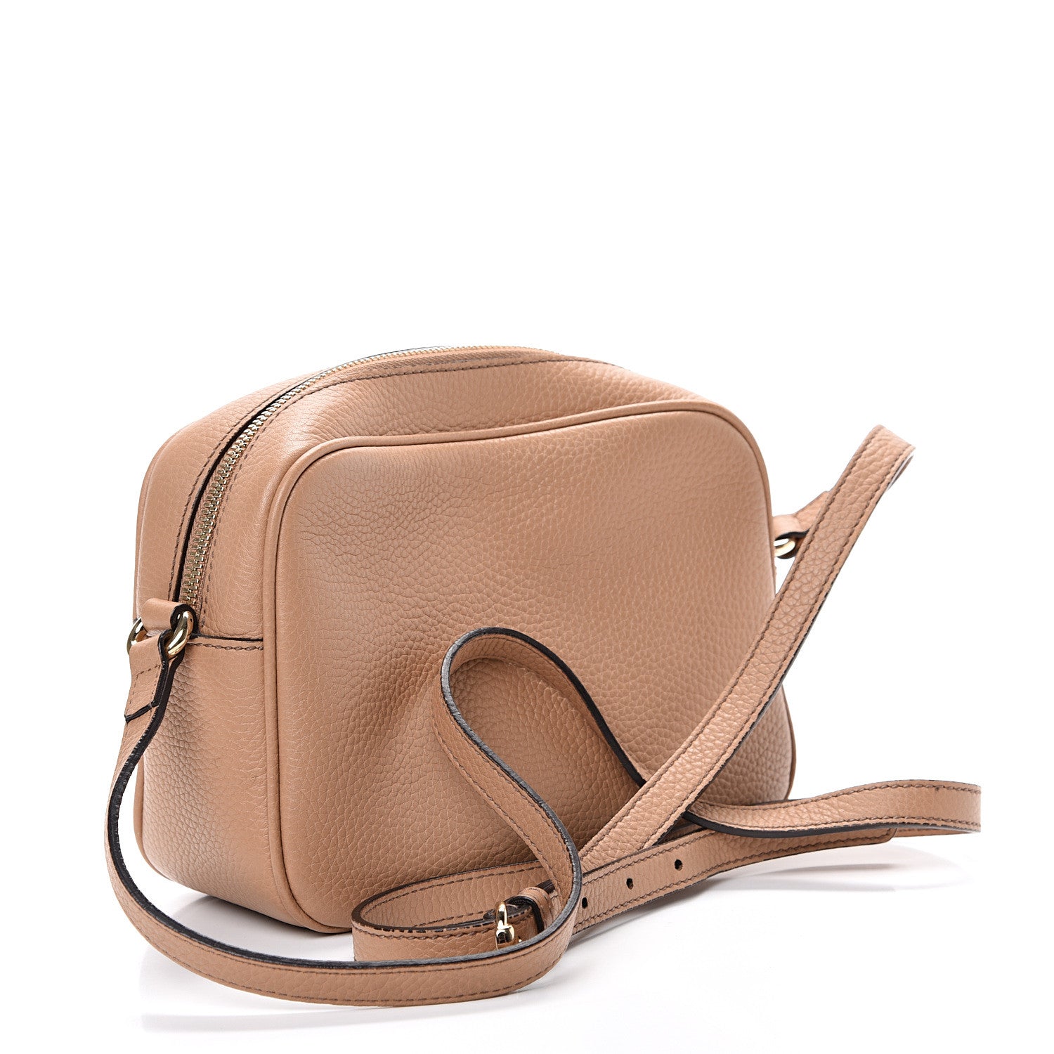 Gucci Pebbled Calfskin Small Soho Disco Bag Rose Beige 2 of 11