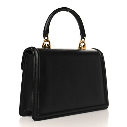 Dolce & Gabbana Smooth Calfskin Small Devotion Envelope Top Handle Bag Black 2 of 7