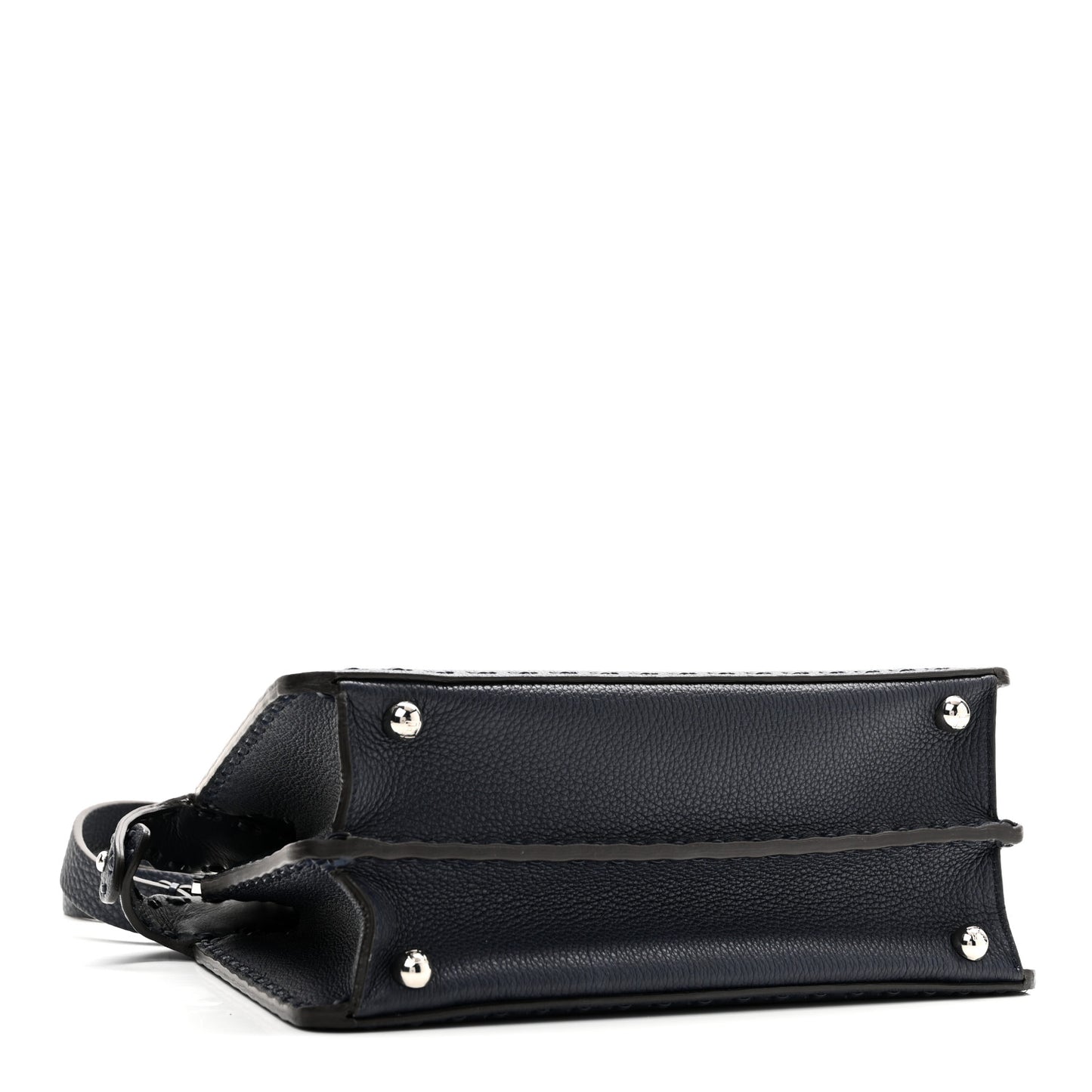 Cuoio Romano Selleria Bi-Color Small Peekaboo I SEE U Satchel Placca Argento