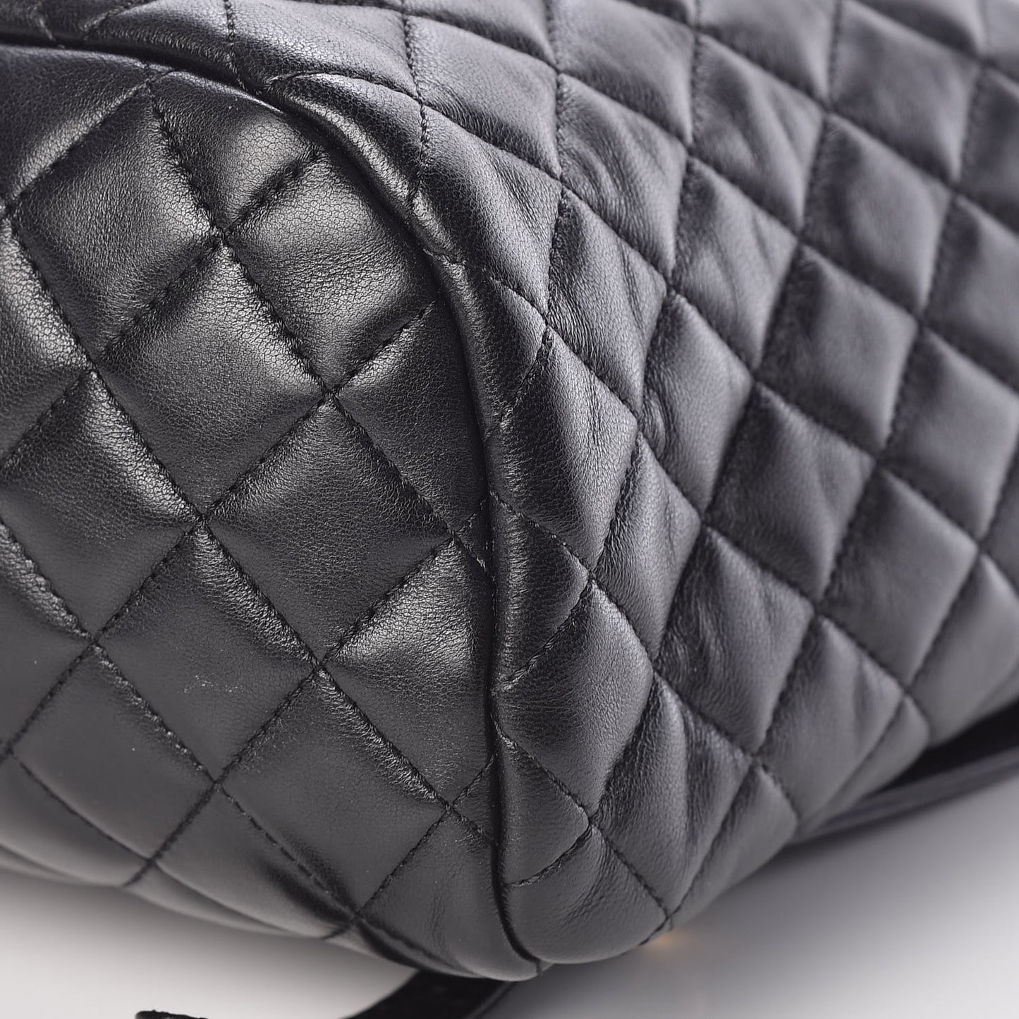 Lambskin Quilted Small Urban Spirit Backpack Black