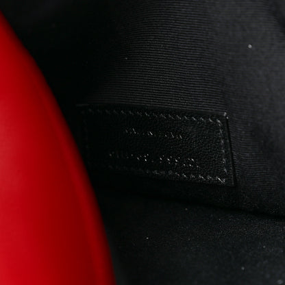 Saint Laurent Grain De Poudre Uptown Pouch Red 7 of 7