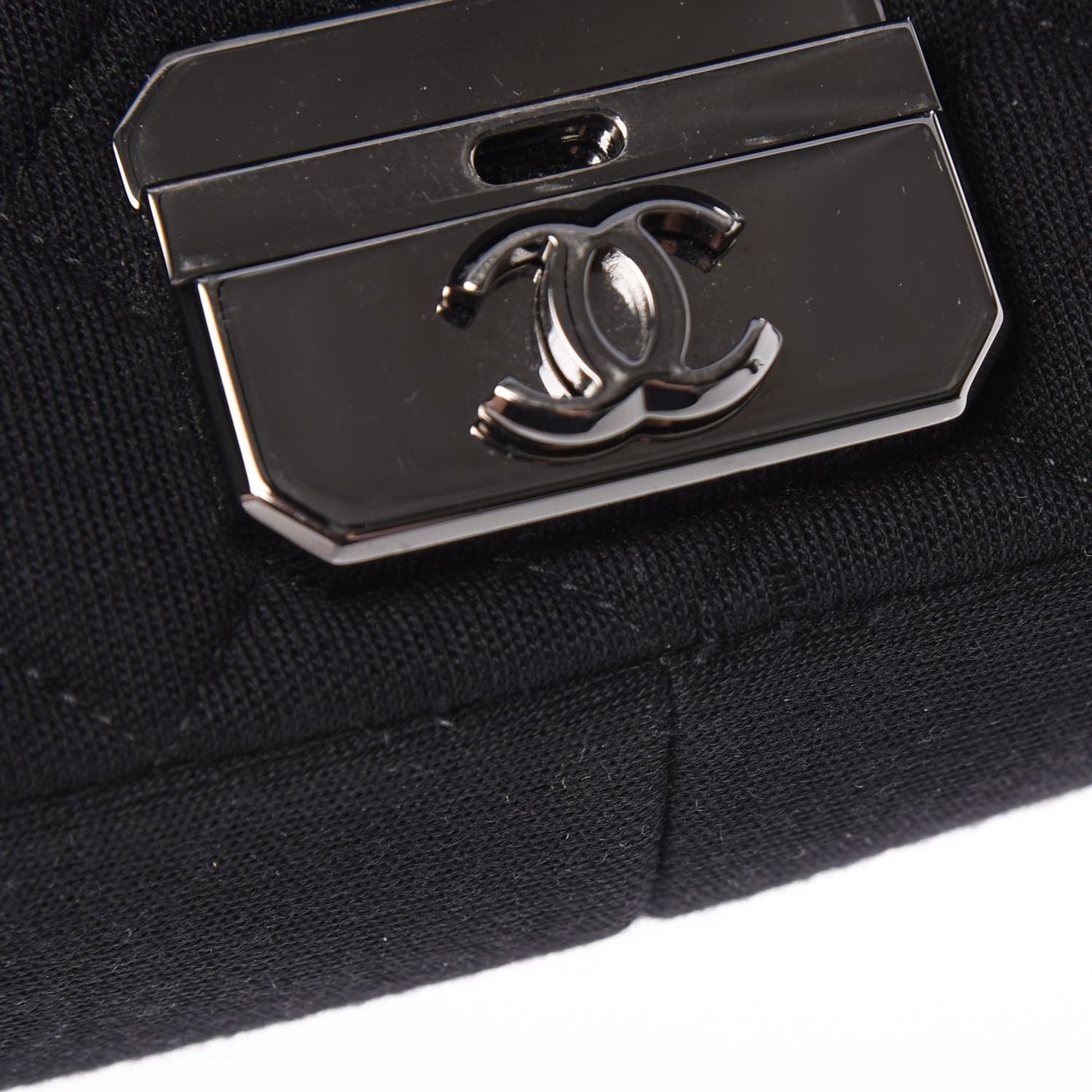 Jersey Quilted Medium Chic With Me Flap Black